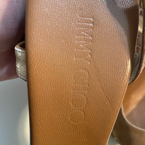 Jimmy Choo Perla 120 Suede Wedge Sandal - Picture 3 of 8